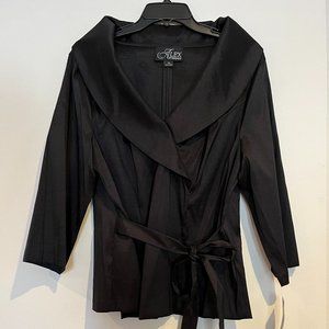 Alex Evenings Formal Silk Tie-Waist Blouse - New With Tags
